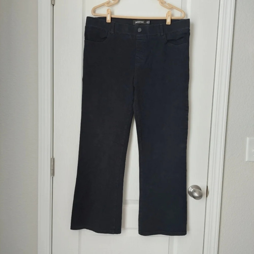 Betabrand Black Boot Cut Pants